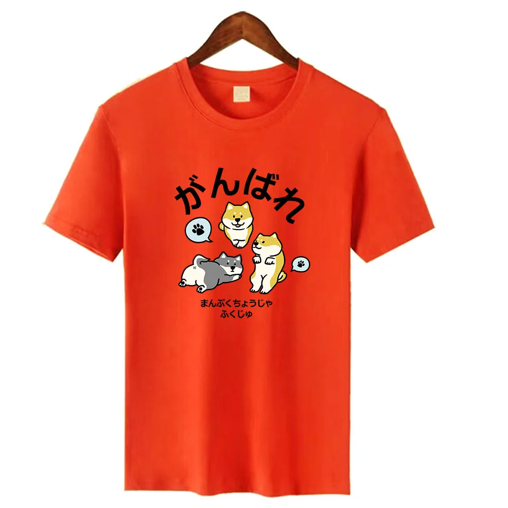 

For 50-100KG 100% Cotton Women T-Shirt 2022 Summer Fashion New Short Sleeve Dog Print T shirts Female Loose Casual Lovely Tops