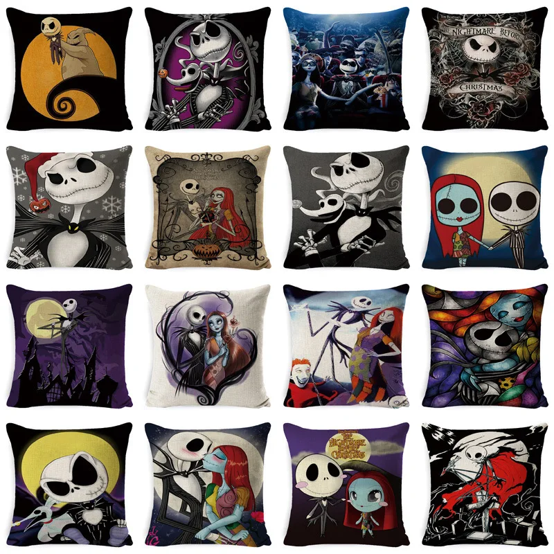 

Наволочка для подушки «Кошмар перед Рождеством», с рисунком Джека Скеллингтона, украшение для детской подушки
