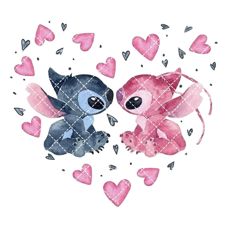 Новый термоклейкий утюг Disney Stitch термоклеевые патчи термопереносная плавкая