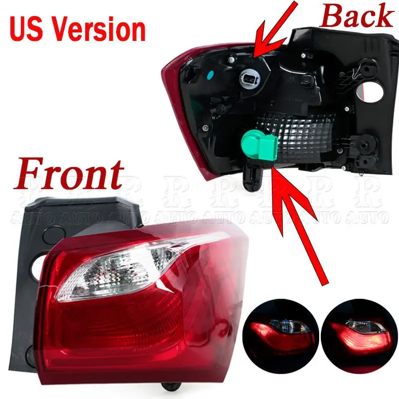 Задний фонарь в сборе для Chevrolet Equinox 2018-2020, американская версия, задний противотуманный фонарь, указатель поворота, стоп-сигнал, автомобильные аксессуары