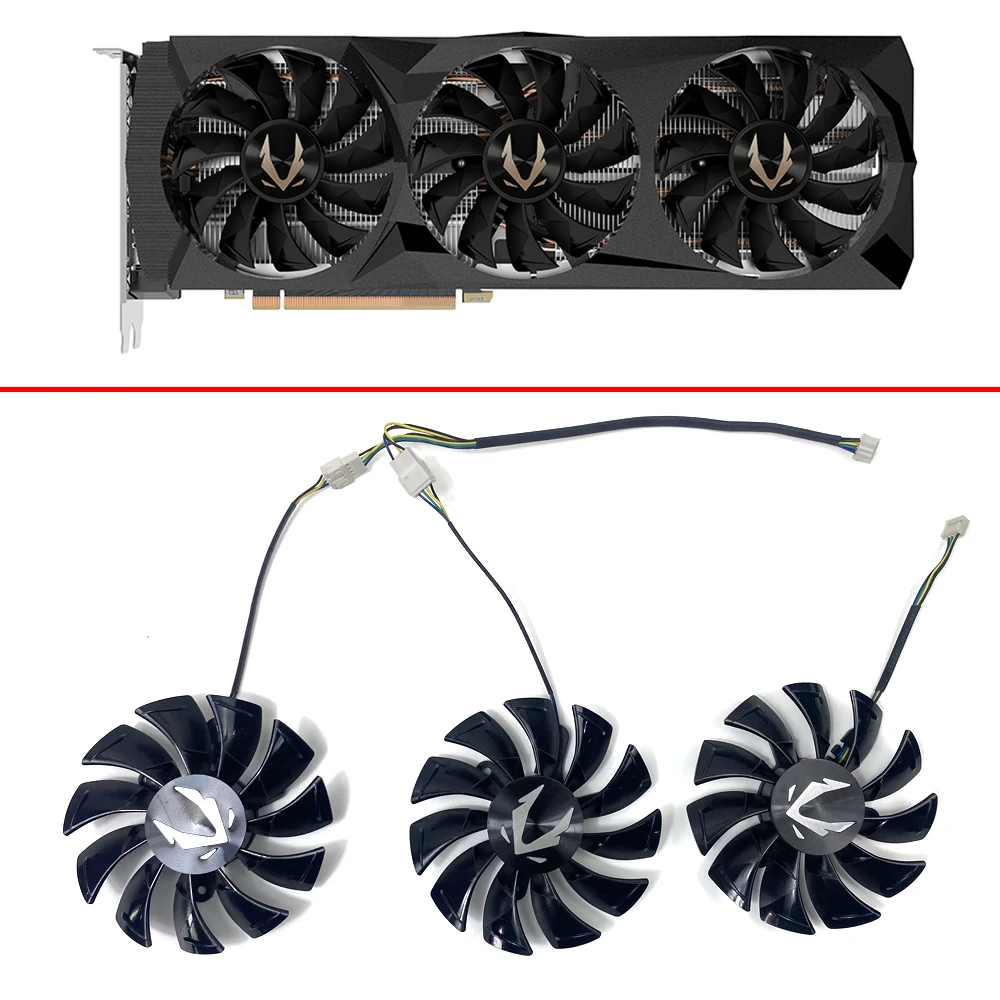 

87MM 4PIN RTX2080 2080Ti Graphics card cooling fan GA92S2U DC12V 0.46A for ZOTAC GeForce RTX 2080 Ti AMP Edition GPU Fan