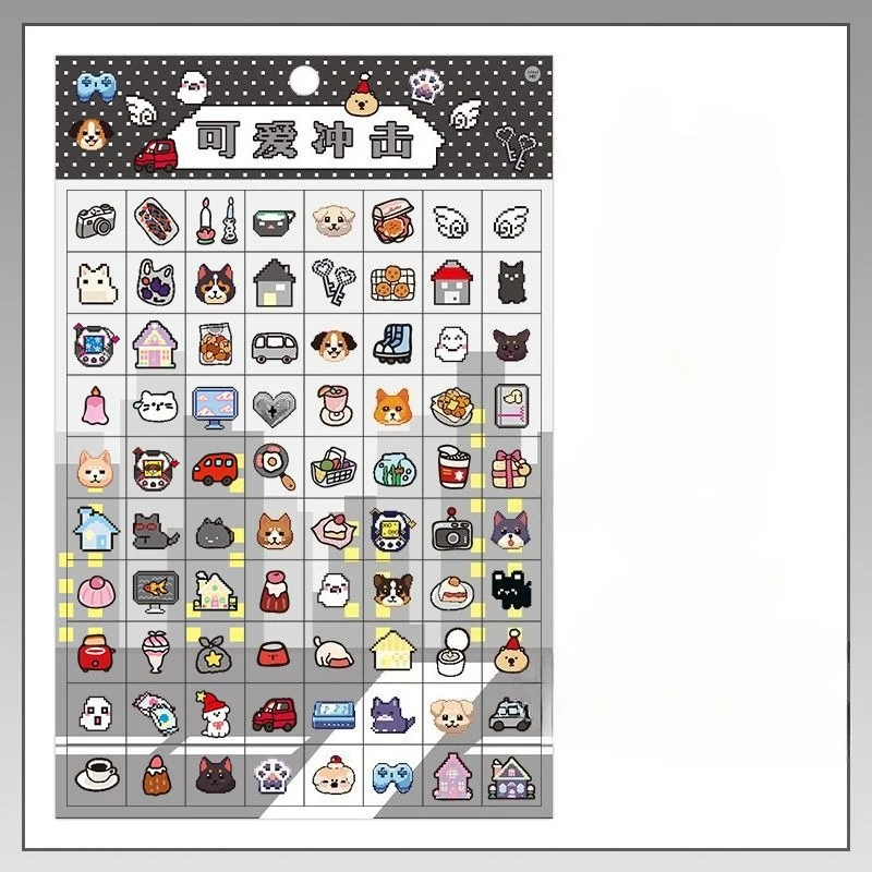 Пиксельные наклейки 