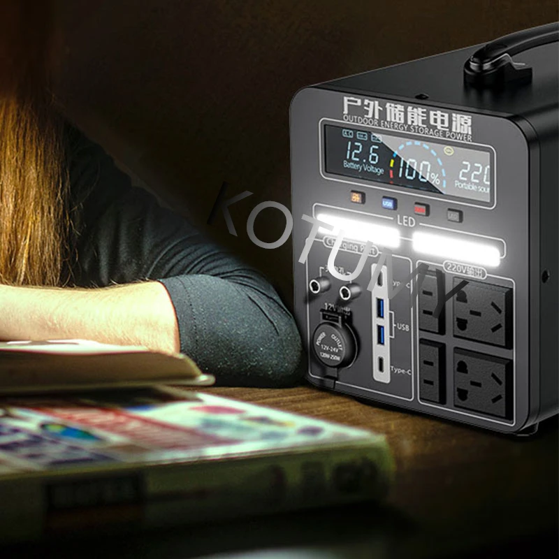 Мобильный аккумулятор для хранения энергии несколько розеток 1000 Вт наружный