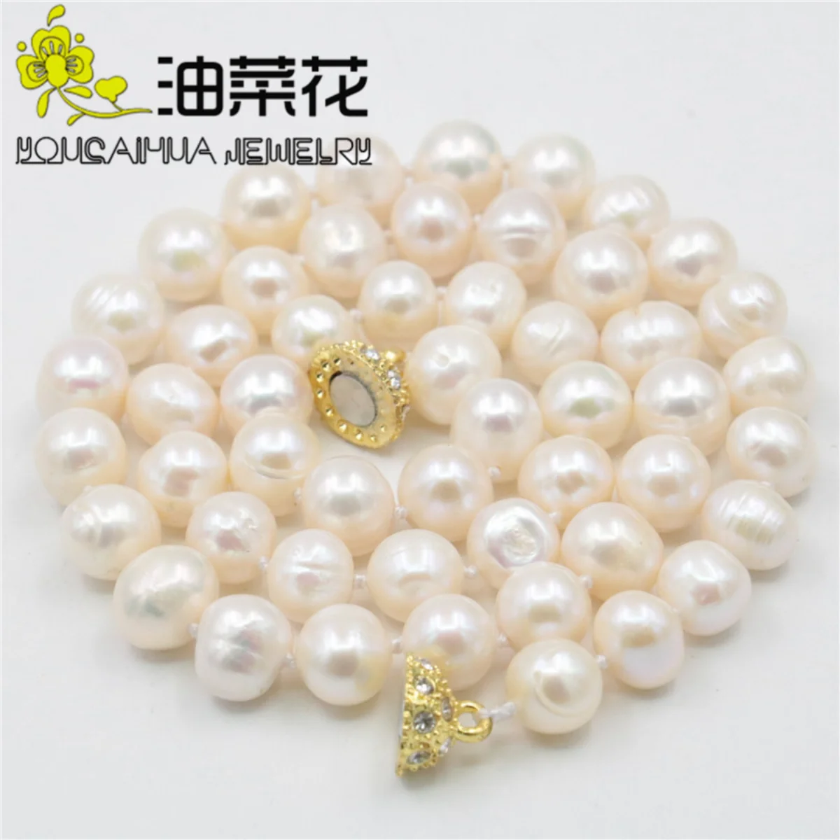 

Beautiful 2023 Fashion 8-9MM White Shell Pearl Necklace Beads Girls Jewelry Natural Stone Hand Made AAA+ BV379 Wholesale Price
