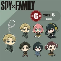 anime spy%c3%97family anya cosplay keyrings new style acrylic figure twilight yor forger keychains kawaii bag car key chain fans gift
