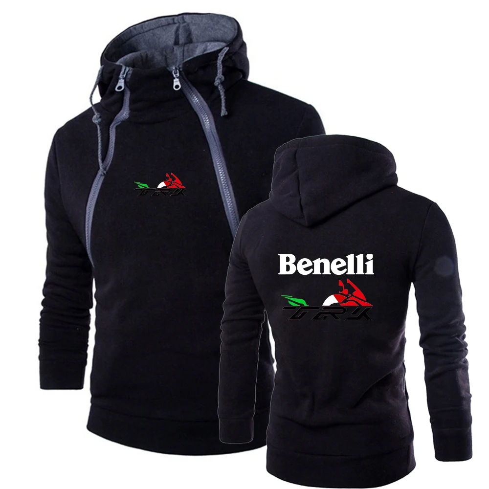 

Benelli TRK 502X 2022 New Hoodies Men Hooded Sweatshirts Spring Fashion Solid Sportswear Men's Pullover Slim Tracksuits