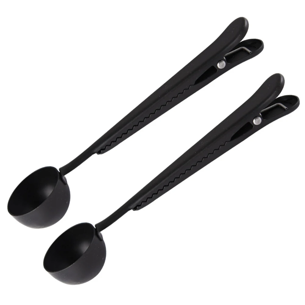 

2Pack 2 In 1 Coffee Scoop With Clip,Stainless Steel Coffee Measuring Spoon With Bag Seal Clip