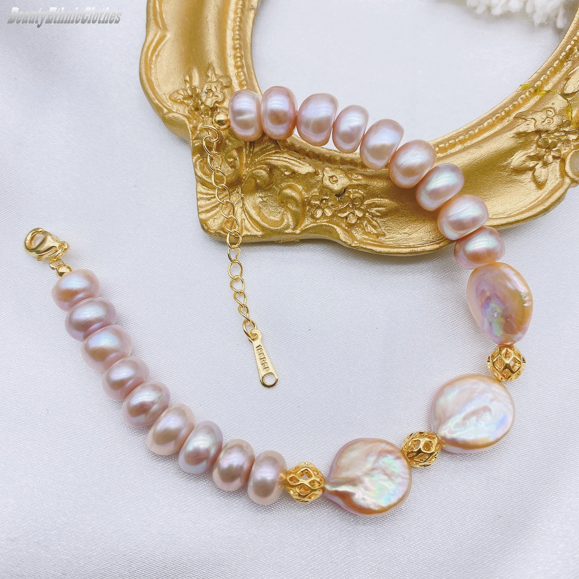 Браслеты из жемчуга в стиле барокко для девушек |