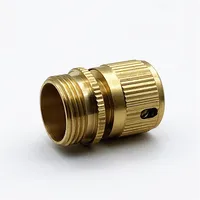 5Pcs Brass Quick Connector 3/4" Male Thread Garden Water Faucet Adapters Multifunctional irrigation Hose Pipe Fittings