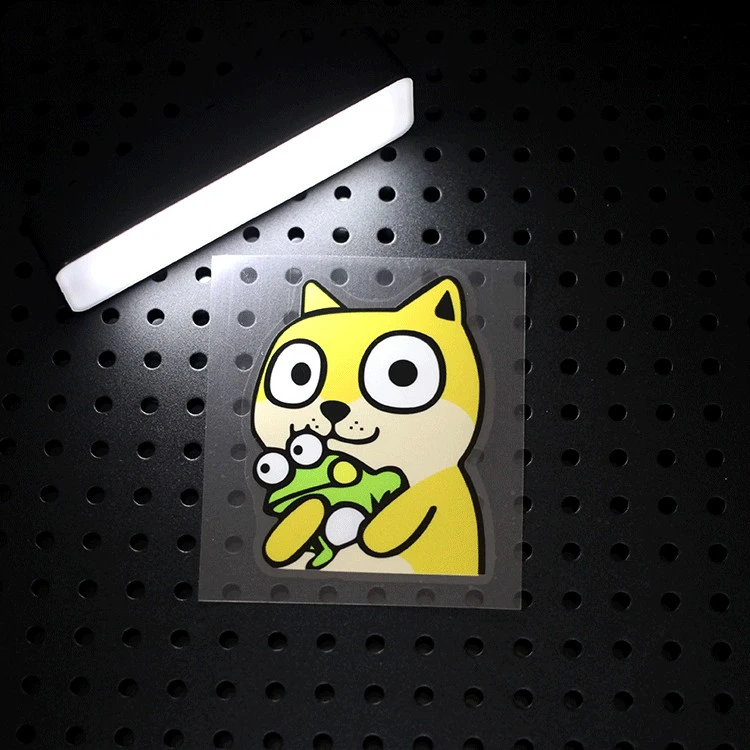 Забавный кот обнимательная лягушка автомобильные наклейки аппликация