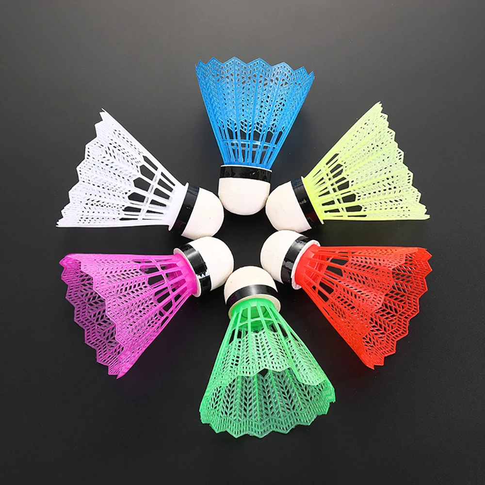 Portable 12pcs/set Badminton Ball Colorful Plastic Training Outdoor Sports Activities Supplies New | Shuttlecock