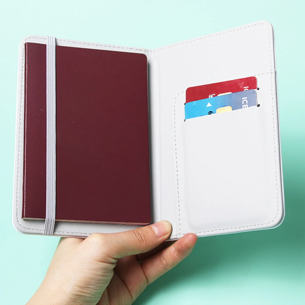 

Leather Passport Card Wallet Large Capacity Multiple Slots Card Holder Thanksgiving Gift
