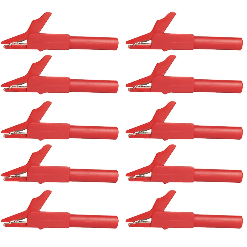 

Изолированные латунные тестовые зажимы 5 мм, 4/10 шт.