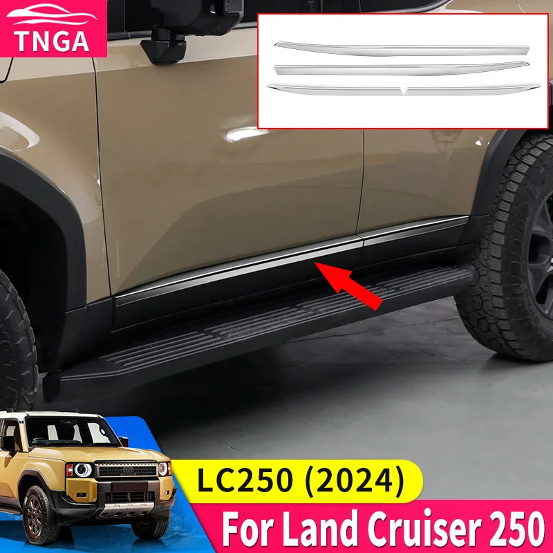 Для Тойота Ленд Крузер 250 2024 1958 Прадо LC250 1-е издание Двери автомобиля Линия талии