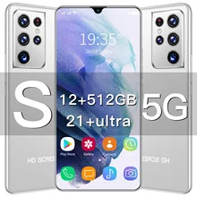 2022 New S21 Ultra 6.7 Inch Smartphones 12+512GB 6800mAh Long Standby 5G MT6889 10 Core Cellphones 24+48MP Android Mobile Phone