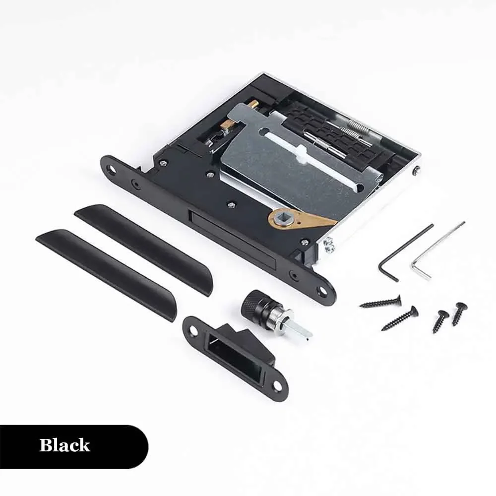 Деревянная дверная ручка с открытым открытием, дверная ручка, домашний бесшумный дверной замок, магнетизм, невидимый дверной замок для комнаты, скрытый самолетик