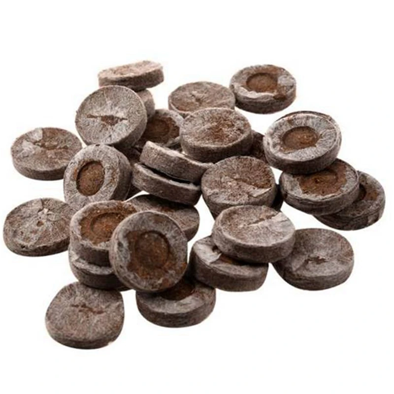 

300Pcs 30mm Peat Pellets Seed Starting Plugs Seeds Starter Pallet Nutrient Substance Medium Seedling Planting Soil