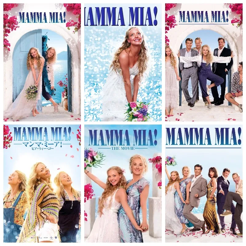 

Mamma Mia Movie Diamond Embroidery Painting Kit Wedding Party Scenery Mosaic Cross Stitch Handwork Gift Home Decor