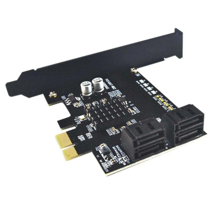 SATA PCI-E4 Ports Expansion Card Sata Controller PCI To 3.0 88SE9215 Extended IPFS Hard Disk Raid |
