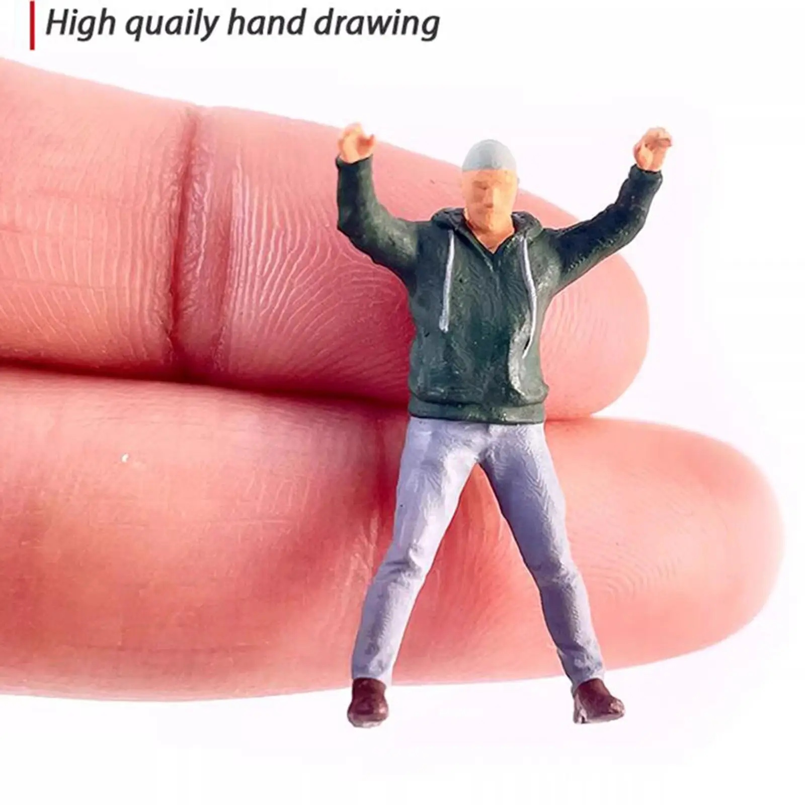 3 шт. масштаб 1:64 крошечные фигурки копы и вора макет железной дороги украшение