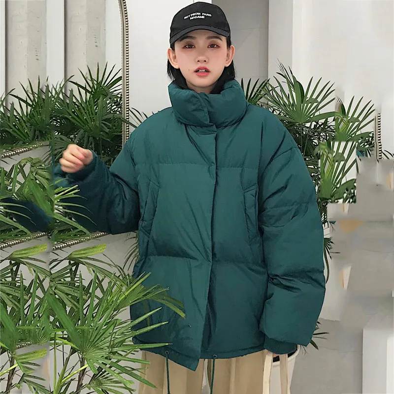 2021 New Women's Winter Jacket Korean Style Stand-up Collar Thick Warm Women's Jacket Coat Fashion Short Parka Winter