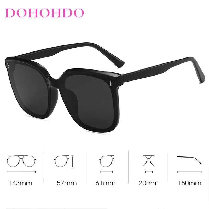 Негабаритные квадратные трендовые солнцезащитные очки с дизайном рисовых