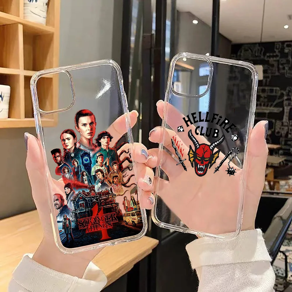 Stranger things season 4 Phone Case For Samsung Galaxy Note 4 8 9 10 20 S8 S9 S10 S10E S20 Plus UITRA Ultra transparent luxury
