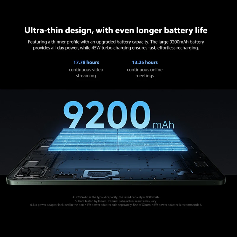 Фото Xiaomi Pad 8 11.2-дюймовый, глобальная версия, Xiaomi HyperOS 3, Snapdragon ® Чип 8-го поколения, аккумулятор 9200 мАч, четкий дисплей 3.2K №2