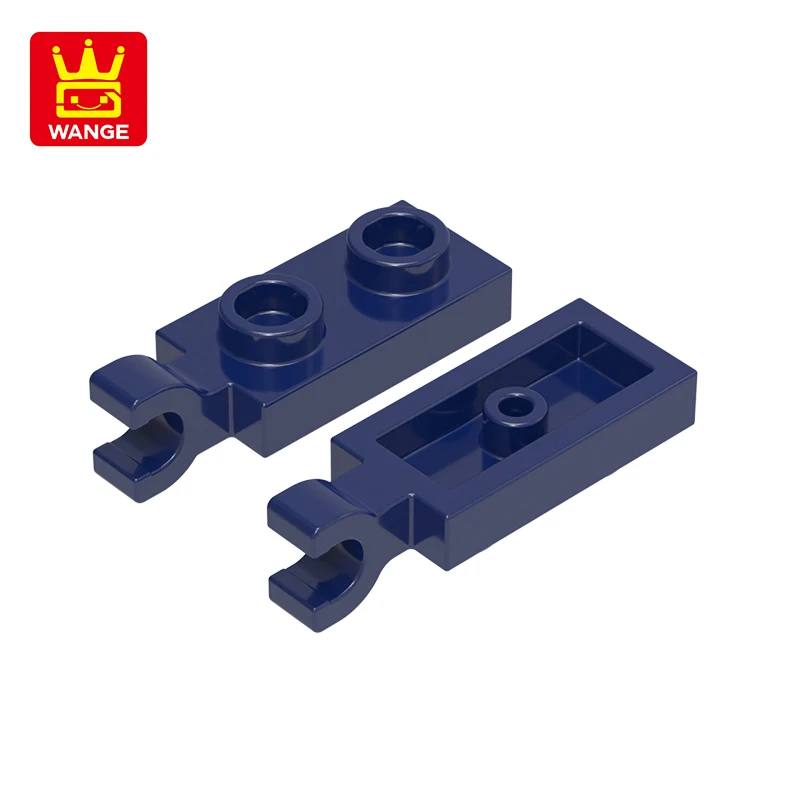 WANGE 63868 50g/128PCS Plate Special 1x2 with Handles Thin Block Moc Color Accessories Compatible Brick DIY Children's Toy