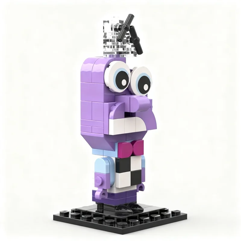 Фото 162 шт. MOC «Страх внутри» BrickHeadz, модель строительных блоков, игрушка для конструирования, идея для рождественского подарка, образовательный креативный набор для сборки своими руками. №4