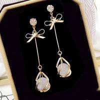 925 sterling silver opal earrings charm crystal diamond earrings for woman