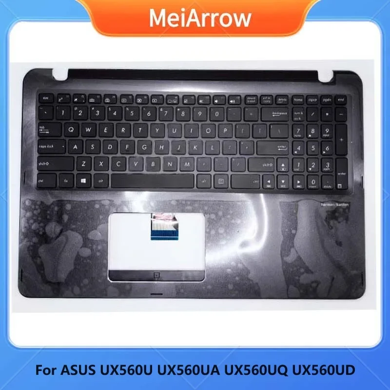 MEIARROW новый/Org для 15 6 &quotASUS Zenbook UX560 UX560UXK QK UX560U Q524UQ Q534U упор рук клавиатура США