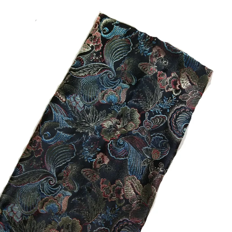 Жаккардовая жаккардовая ткань с бабочкой, 50x72 см