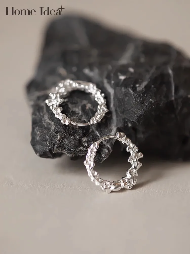 

Дизайнерские 925 серьги-кольца, Винтажные серьги-капельки, универсальное ювелирное изделие из тонкого серебра, женские серьги