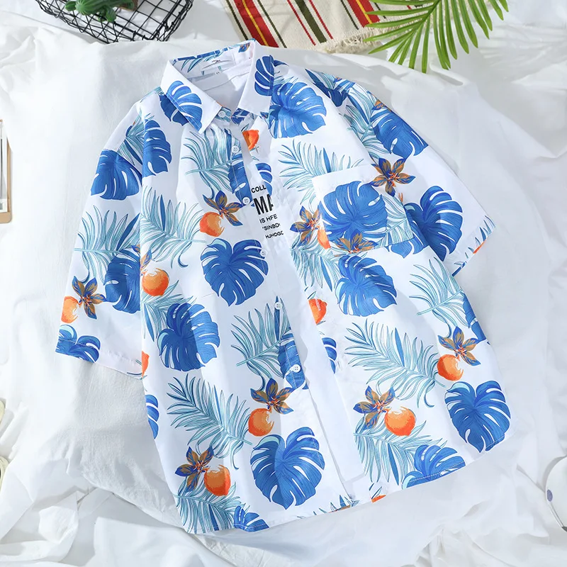

New Pocket Hawaii Shirt for Men 3D Print Short Sleeve Tops Hawaiian Beach Bar Wear Fashion Summer Vacation Shirts for Women
