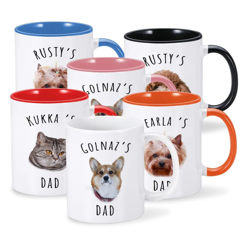 

Custom Dog Photo Mugs Cup with Picture 330ml/11OZ Ceramic Coffee Tea Cup Juice Beer Mug Milk Mocha Cups Breakfast Mug Drinkware