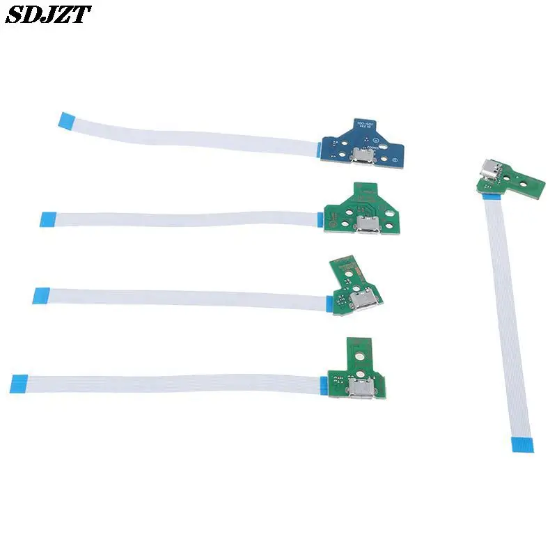 

USB Charging Port Socket Circuit Board For 12Pin JDS 011 030 040 055 14Pin 001 Connector For PS4 Controller