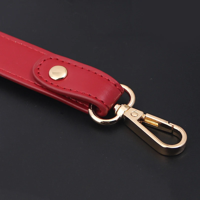 10PCS 20cm Short PU Leather Bag Strap Wide Handbag Handles Belts Shoulder Strap with Metal Buckle DIY Bag Parts Accessories
