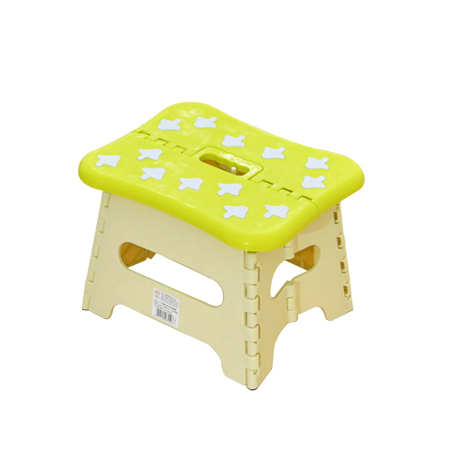 

Lightweight Camping Space Saving Picnic PP Outdoor Foldable Step Stool Non Slip Kitchen Bathroom Heavy Duty Portable With Handle