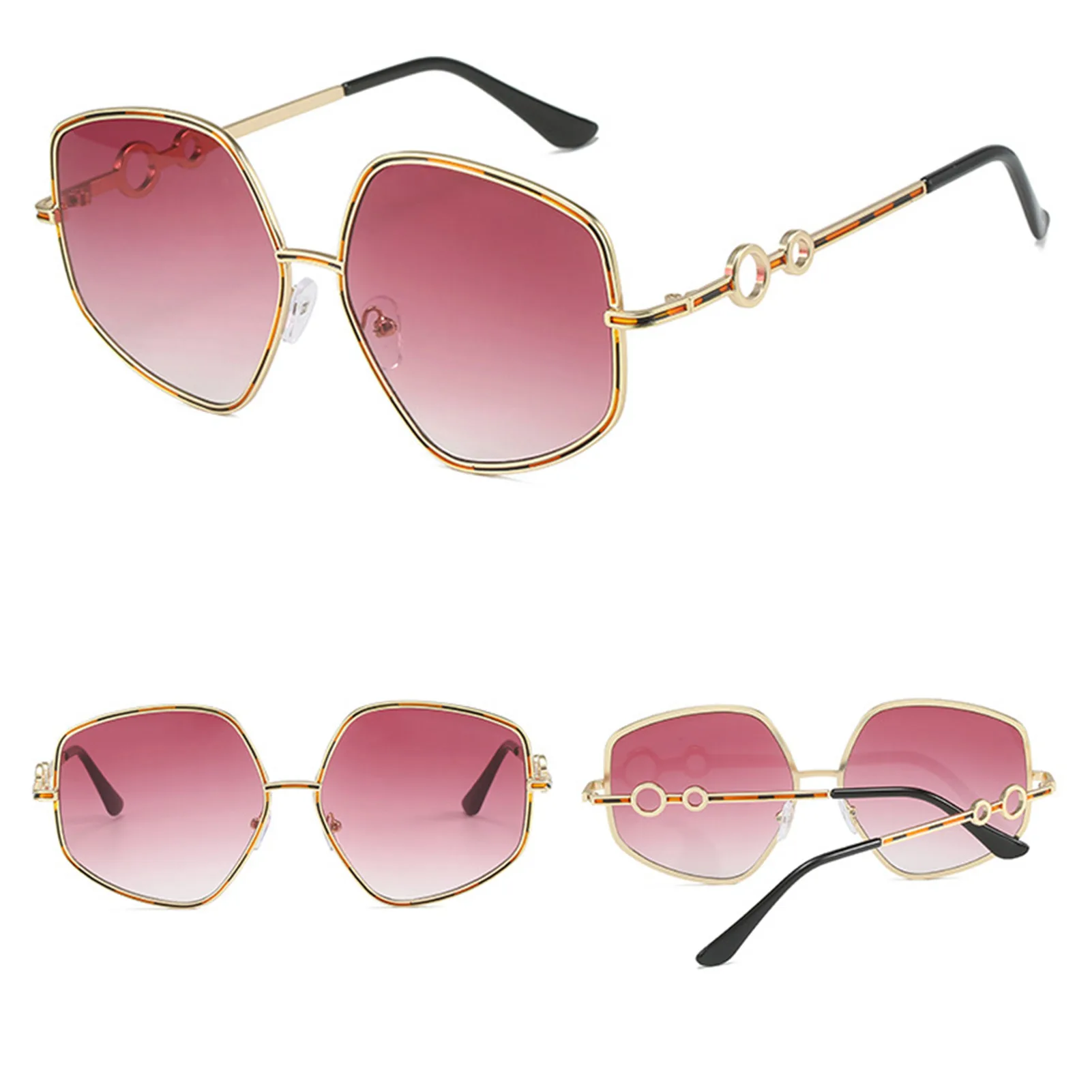 

Модные многоугольные солнцезащитные очки Ins, облегчающие блики и усталость глаз, унисекс, повседневное использование для мужчин и женщин, д...