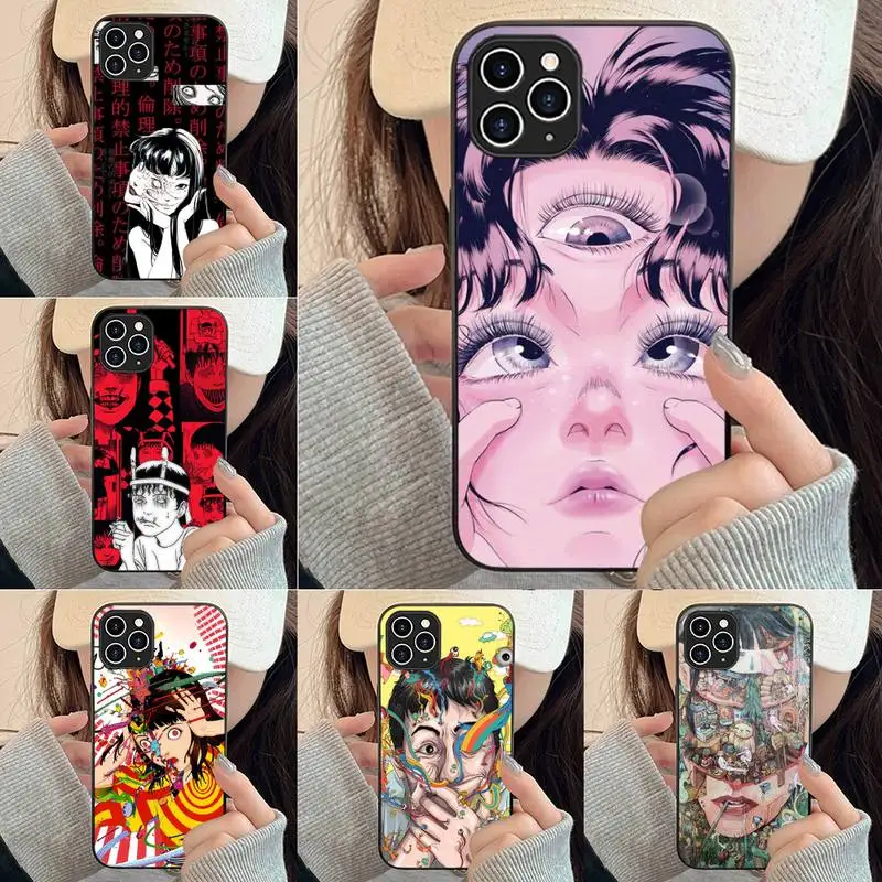 

Shintaro Kago Horror Cartoons Phone Case For Iphone 7 8 Plus X Xr Xs 11 12 13 Se2020 Mini Mobile Iphones 14 Pro Max Case