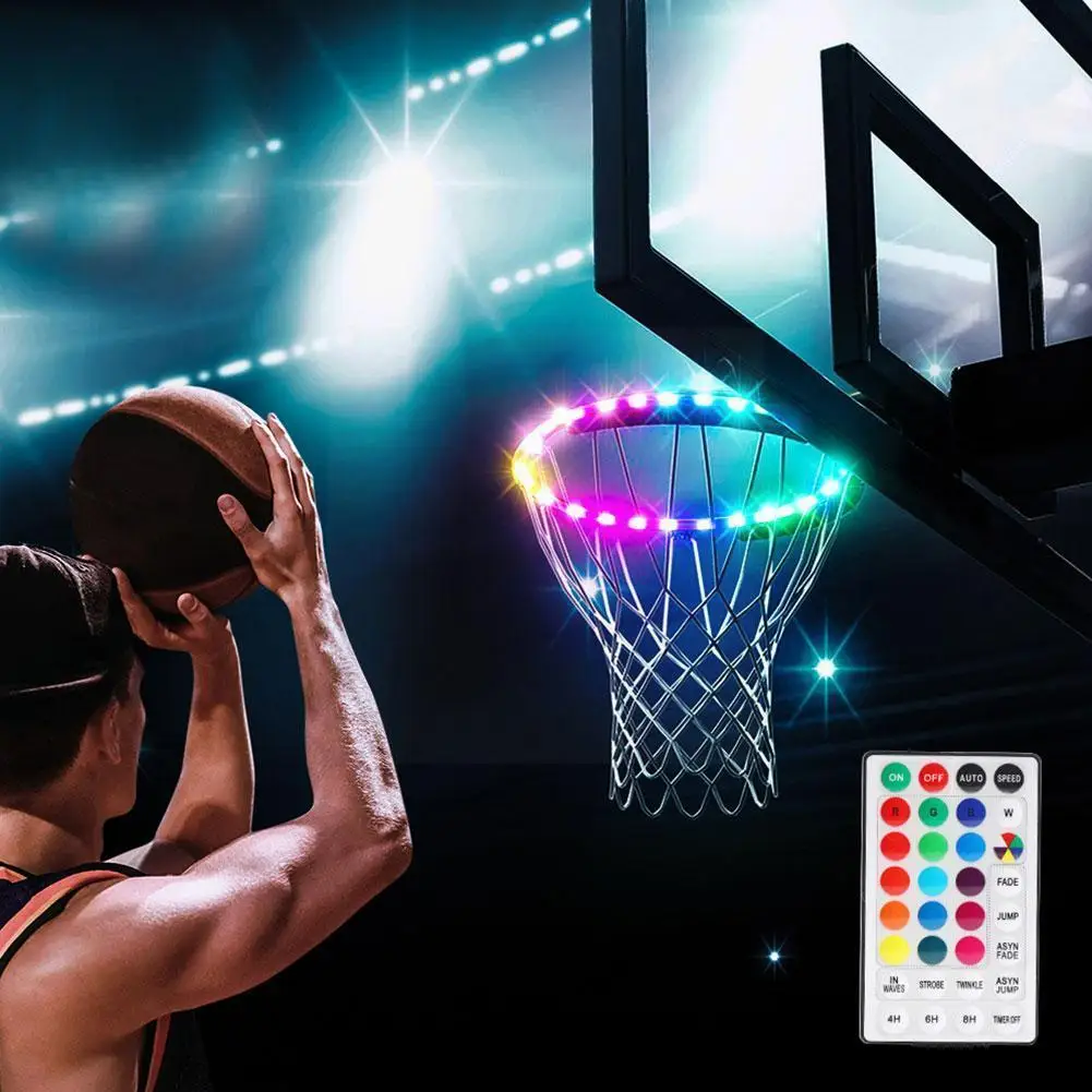 

Outdoor Basketball Frame Light String Basketball Equipment Net Rainproof Basketball Luminous J5k8