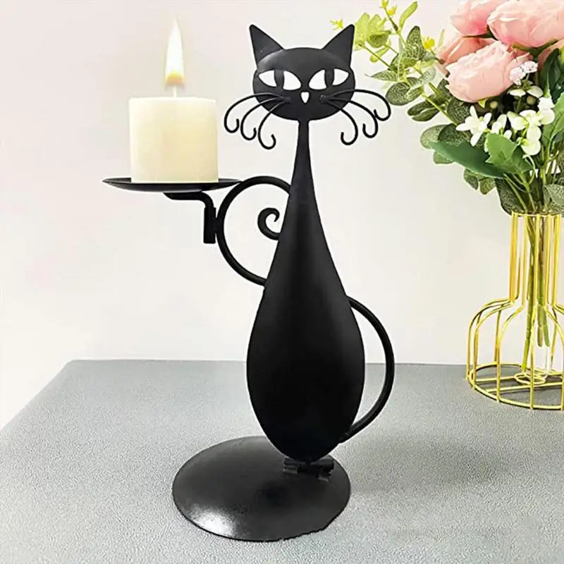 Vintage Candlestick Desktop Candle Stand Decor For Farmhouse Party Centerpiece Decoration Gift