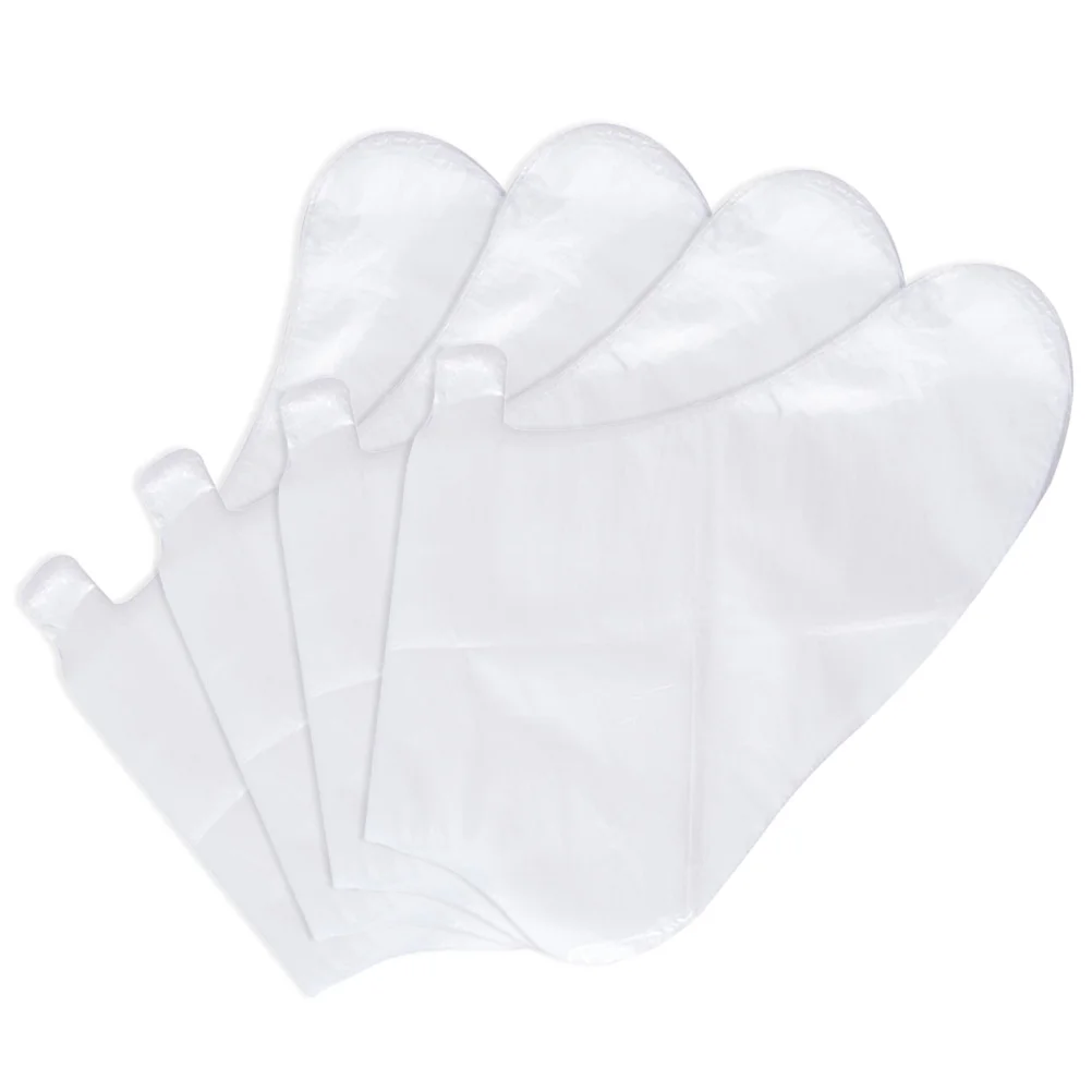 

Disposable Foot Mask Shoe Covers Pedicure Liners One Time Moisturizing Use Plastic Trying-on Socks