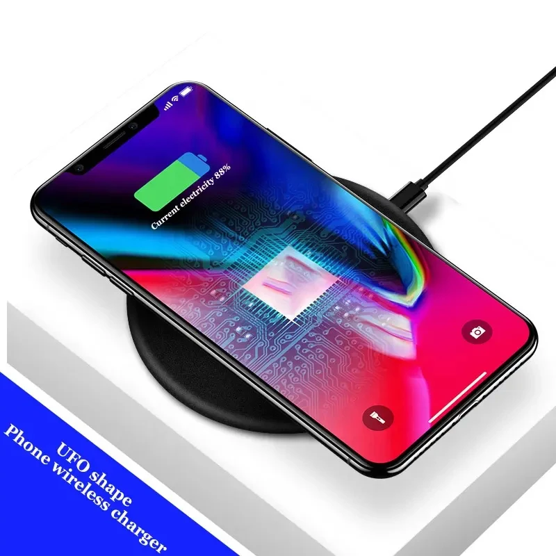 

Qi K1 cheap Charger Pad For Iphone X 8Plus Fast Charging Mini Ultra-Slim Wireless Charger For smartphone