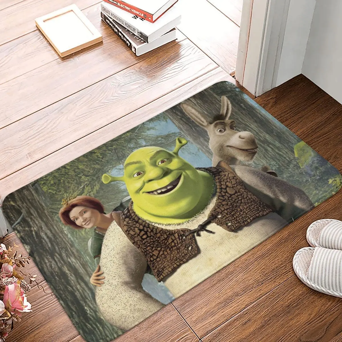 

Non-slip Doormat Kitchen Mat Shrek Hallway Carpet Welcome Rug Home Decor