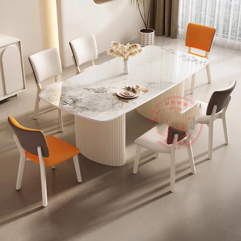 Современный мобильный обеденный стол роскошный минималистичный дизайнерская