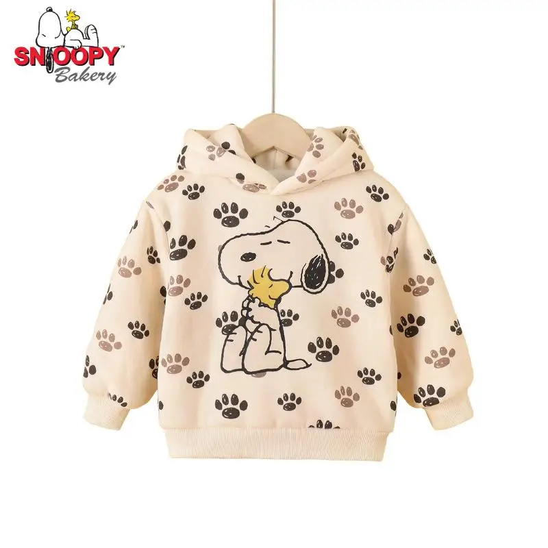 

Новинка, детский модный плюшевый Топ Snoopy, мягкое удобное пальто, детский зимний свитер с капюшоном, утепленная одежда для мальчиков и девоче...