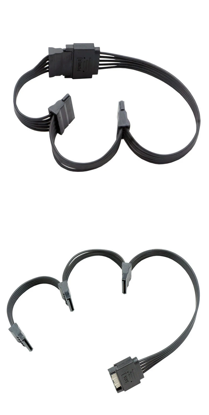 5-проводной удлинительный кабель SATA 15pin папа-мама от 1 до 2 3 4 5 6 для интерфейса