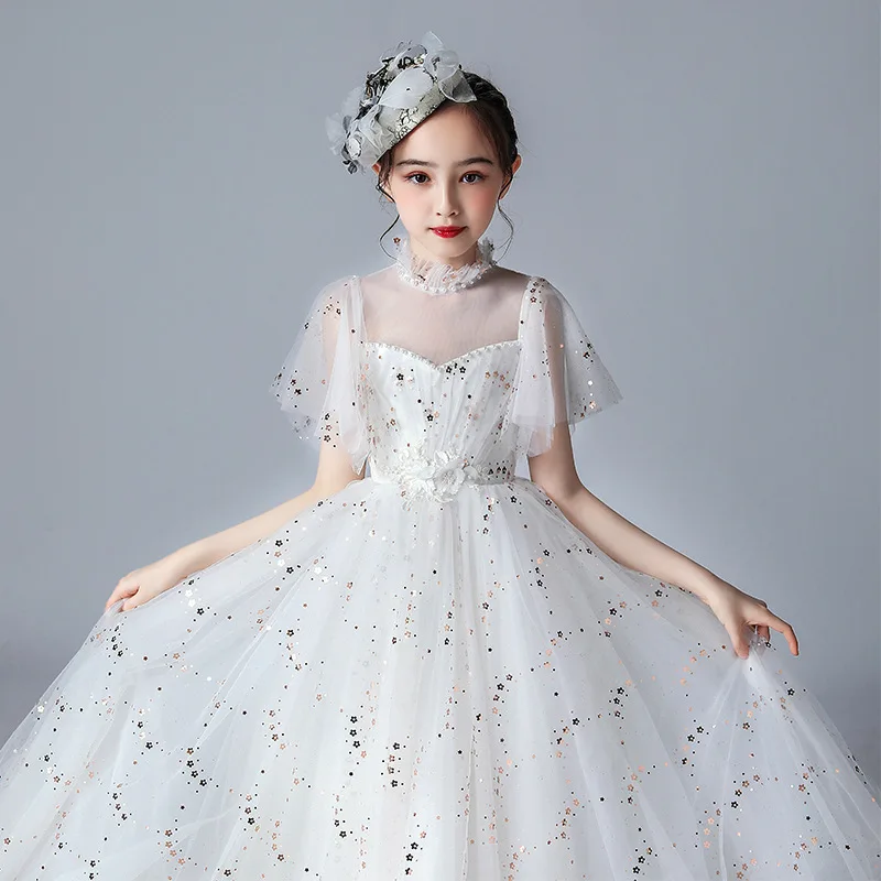 Длинная кружевная юбка принцессы элегантная зеленая фатиновая с цветочным